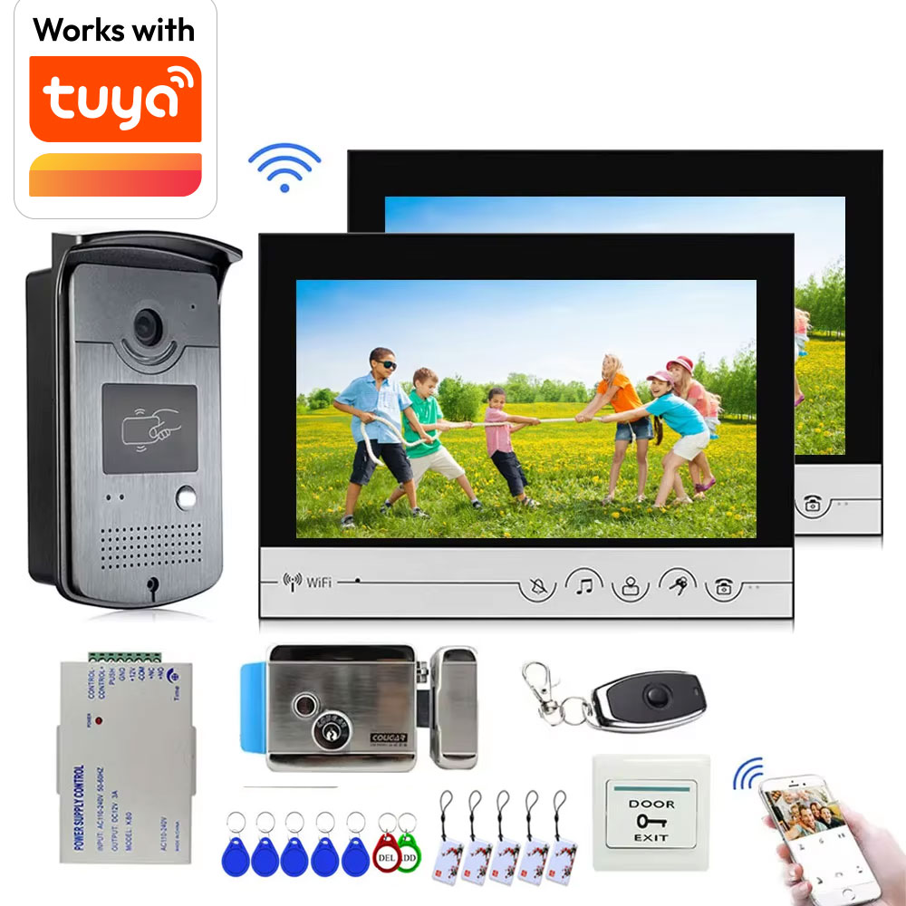 Tuya 9 inch color wireless WiF - огляд і ціна Smart Doorbell Wired