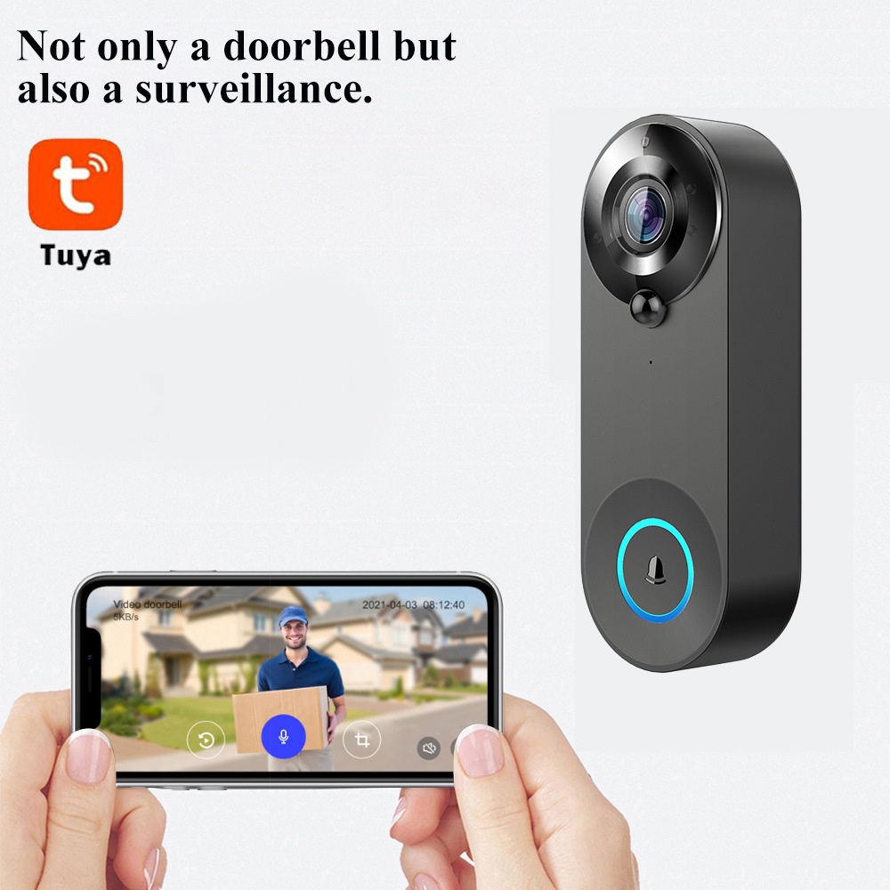 Tuya 1080P Wireless WIFI Doorb - огляд і ціна Smart Doorbell Wired